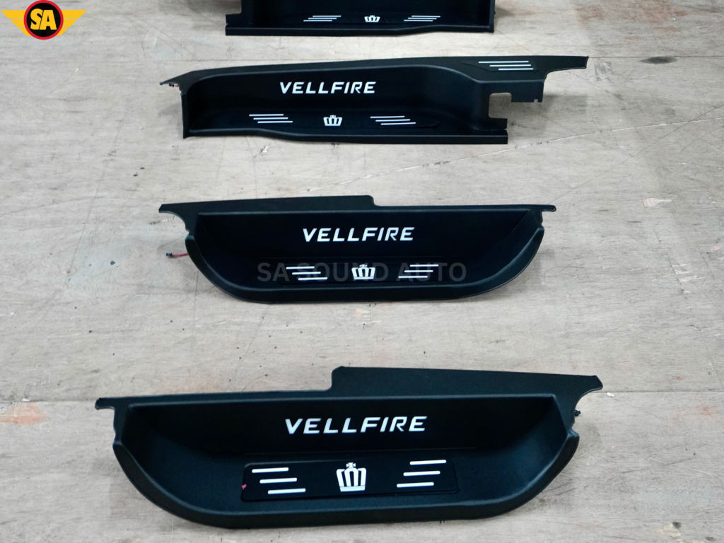 ALPHARD & VELLFIRE 30 SERIES BLACK TITANIUM SIDE STEEL PLATE (4 PCS)