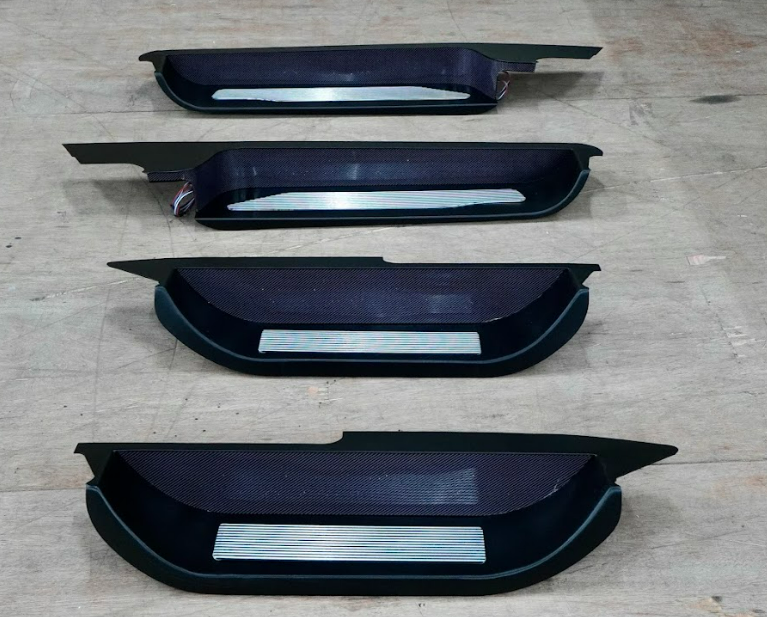 T/ALPHARD 40 BLACK GALAXY SIDE STEEL PLATE