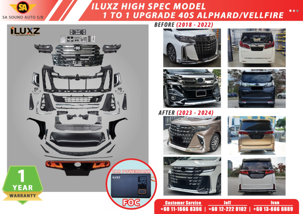 ILUXZ HIGH SPEC MODEL 1:1 UPGRADE 40S ALPHARD/VELLFIRE