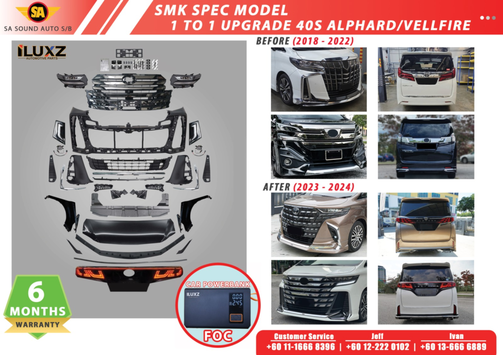 SMK SPEC MODEL 1 TO 1 UPGRADE 40S ALPHARD/VELLFIRE
