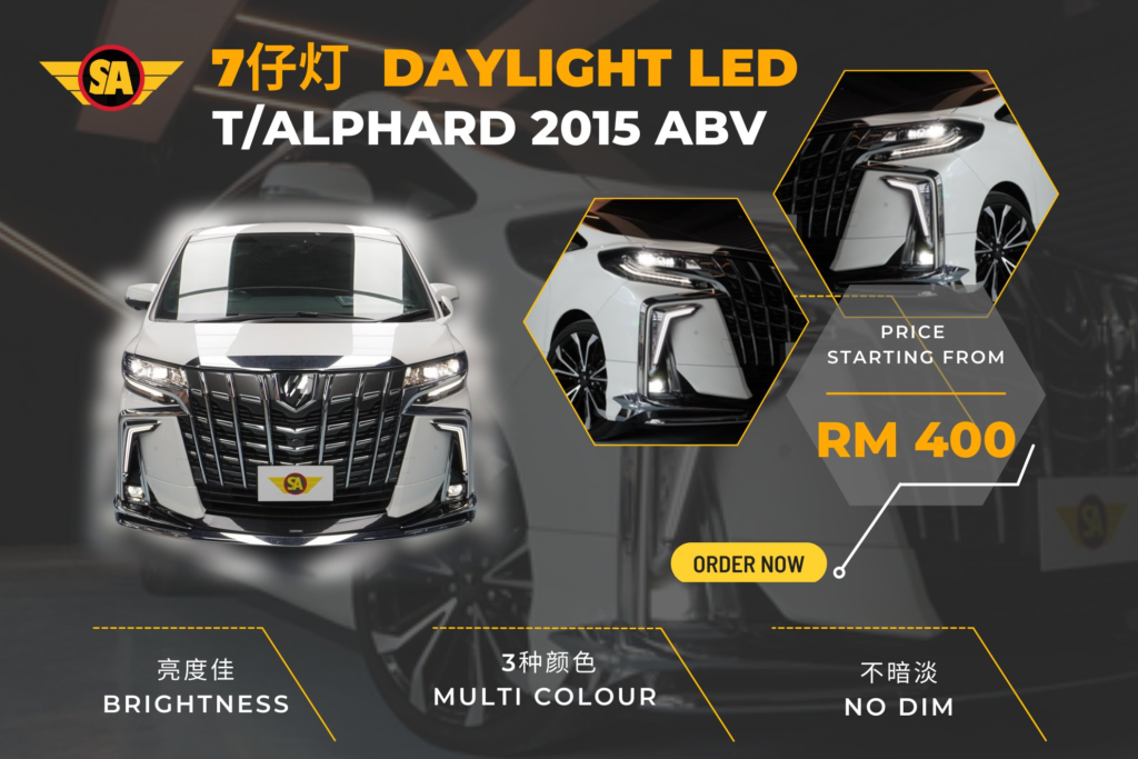 T/ALPHARD 18-21 OEM FOG LAMP DRL WITH RUNING SIGNAL (DAYLIGHT)